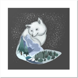 Arctic fox Posters and Art